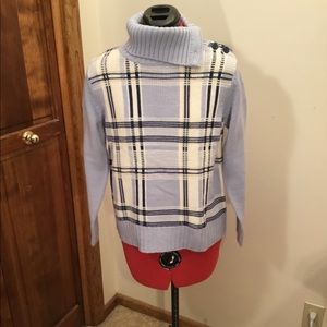 Liz Claiborne button up turtleneck sweater, size SP,